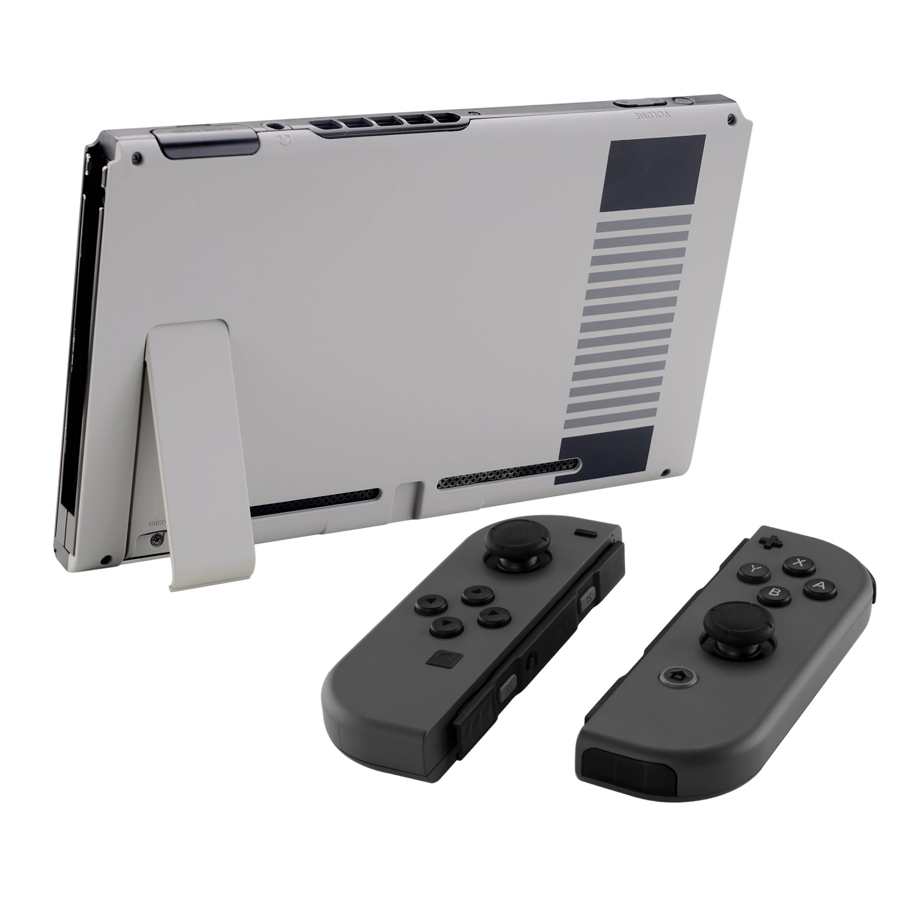 eXtremeRate Replacement Back Plate with Kickstand for Nintendo Switch Console - Classics NES Style eXtremeRate