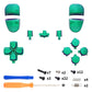 eXtremeRate Replacement Full Set Buttons Compatible with PS5 Edge Controller - Chameleon Green Purple