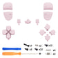 eXtremeRate Replacement Full Set Buttons Compatible with PS5 Edge Controller - Cherry Blossoms Pink