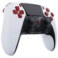 eXtremeRate Replacement Full Set Buttons Compatible with PS5 Edge Controller - Clear Red