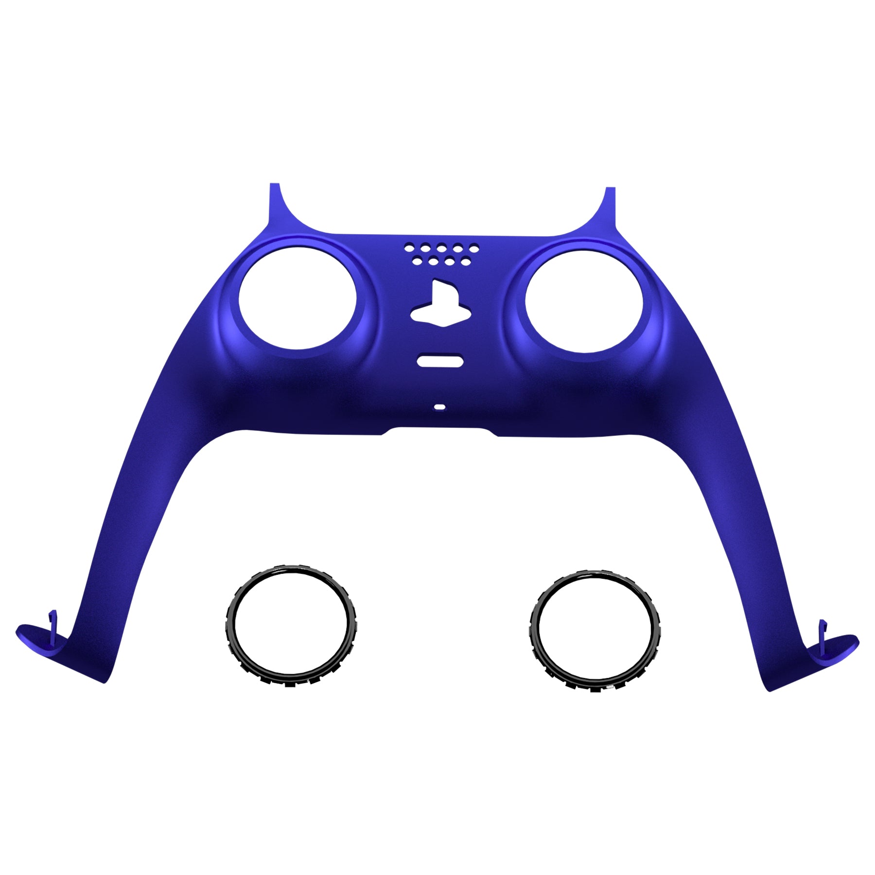 eXtremeRate Replacement Decorative Trim Shell with Accent Rings Compatible with PS5 Controller - Cobalt Blue eXtremeRate