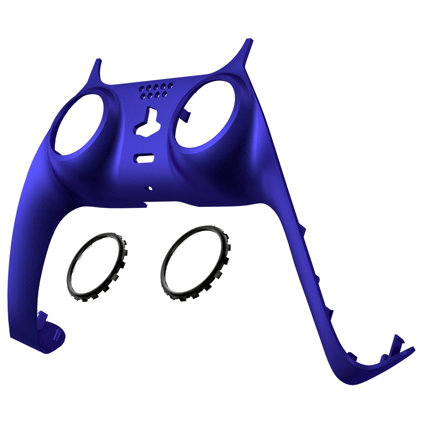 eXtremeRate Replacement Decorative Trim Shell with Accent Rings Compatible with PS5 Controller - Cobalt Blue eXtremeRate