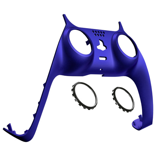 eXtremeRate Replacement Decorative Trim Shell with Accent Rings Compatible with PS5 Controller - Cobalt Blue eXtremeRate