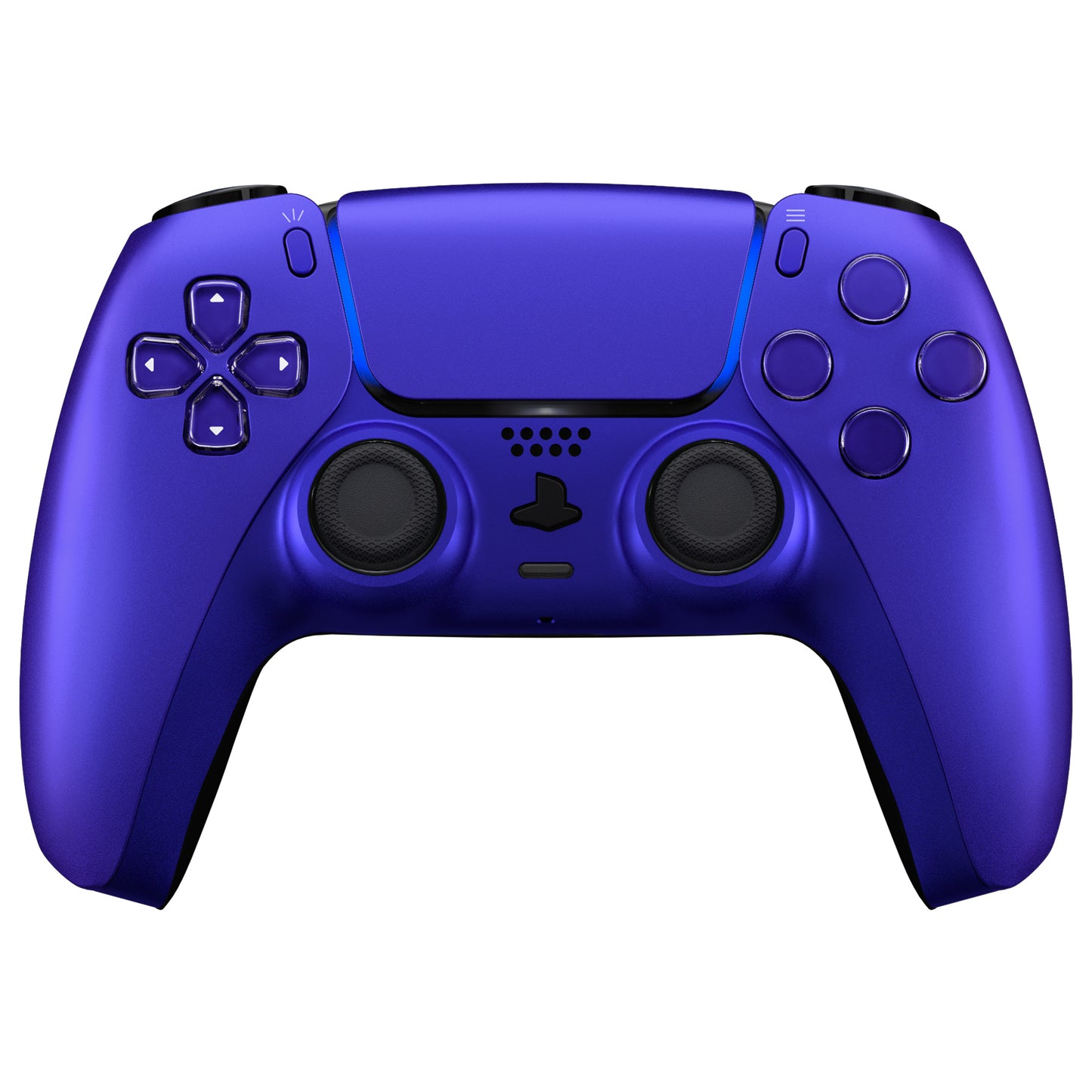 eXtremeRate Replacement Decorative Trim Shell with Accent Rings Compatible with PS5 Controller - Cobalt Blue eXtremeRate