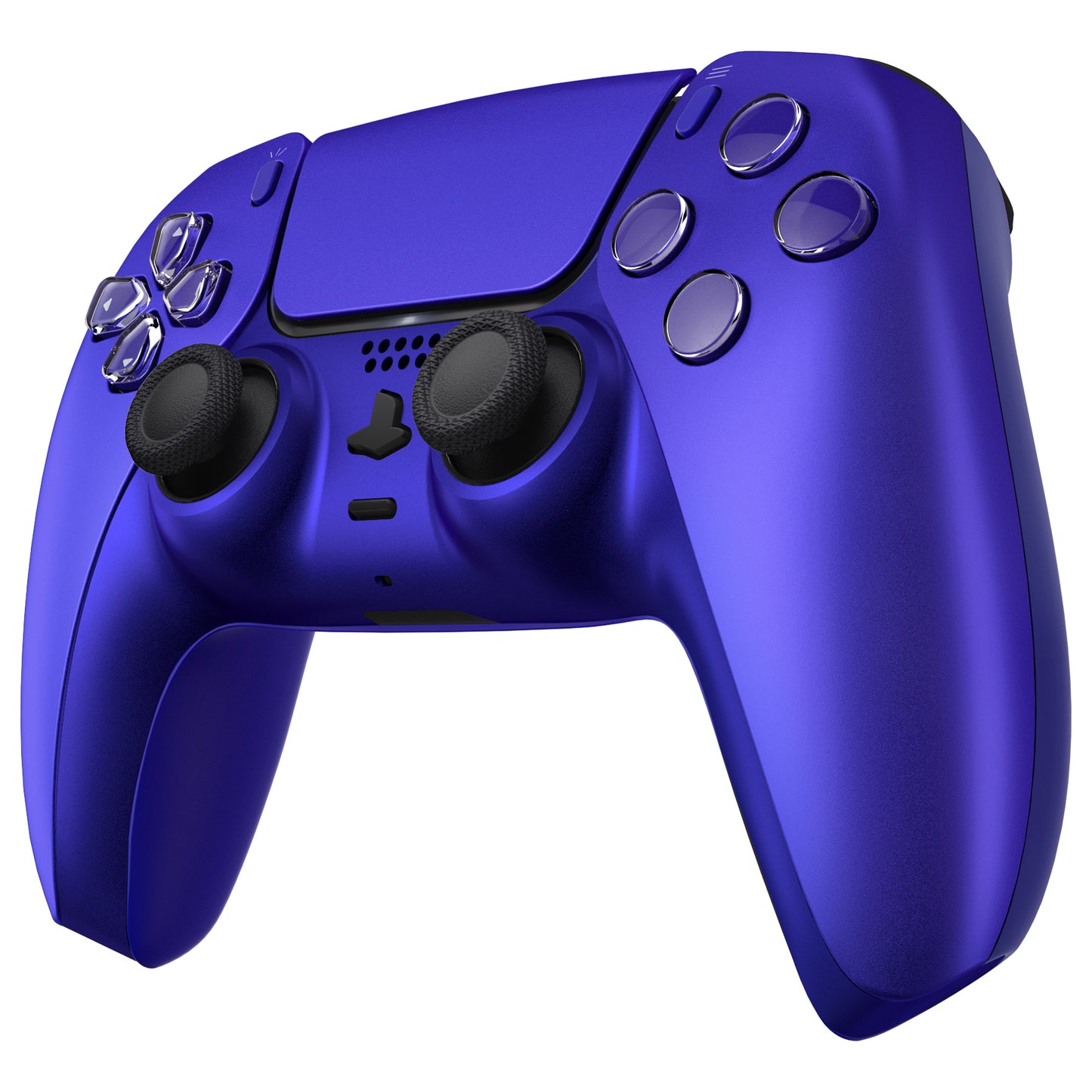 eXtremeRate Replacement Decorative Trim Shell with Accent Rings Compatible with PS5 Controller - Cobalt Blue eXtremeRate