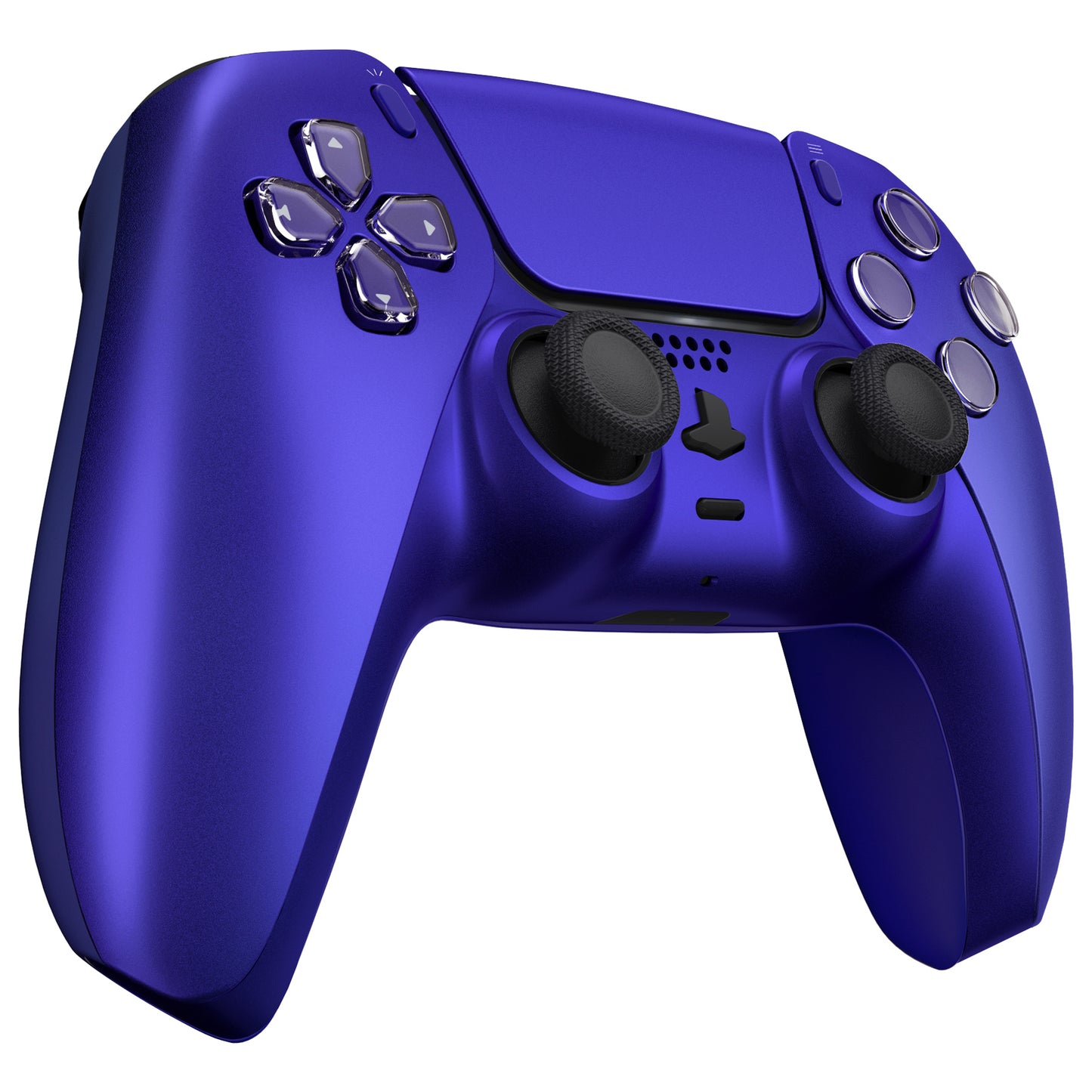 eXtremeRate Replacement Decorative Trim Shell with Accent Rings Compatible with PS5 Controller - Cobalt Blue eXtremeRate