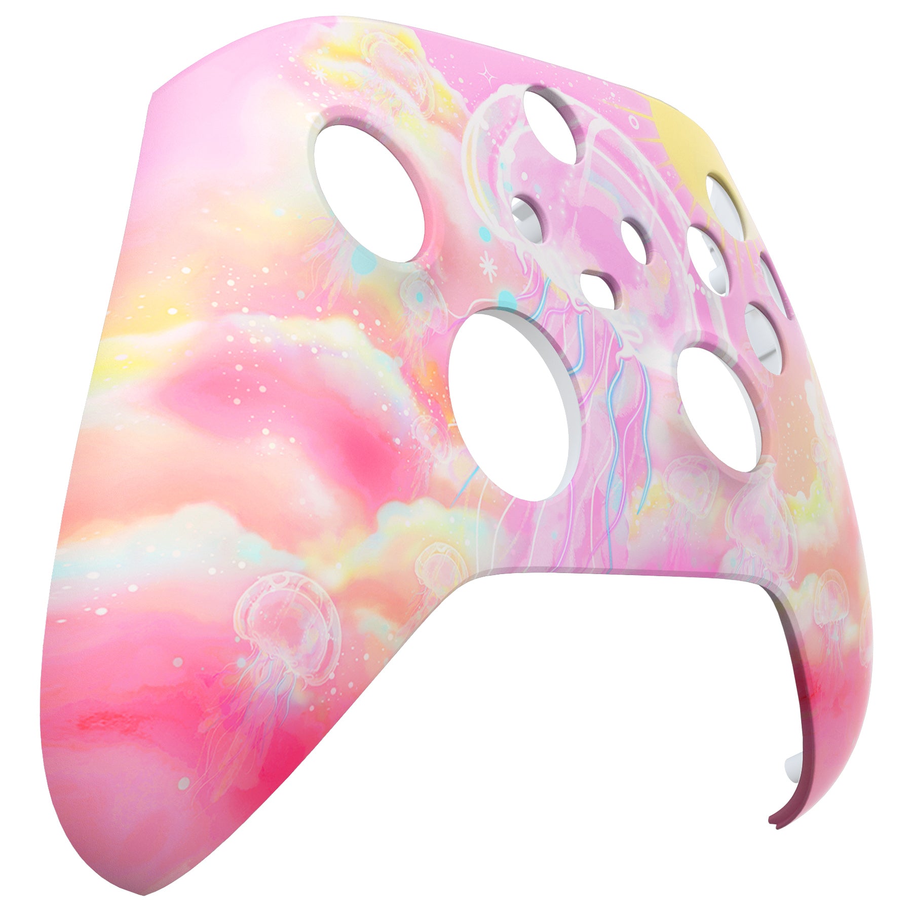 eXtremeRate Replacement Faceplate Front Housing Shell for Xbox Series X & S  Controller - Pinky Jellyfish Heaven