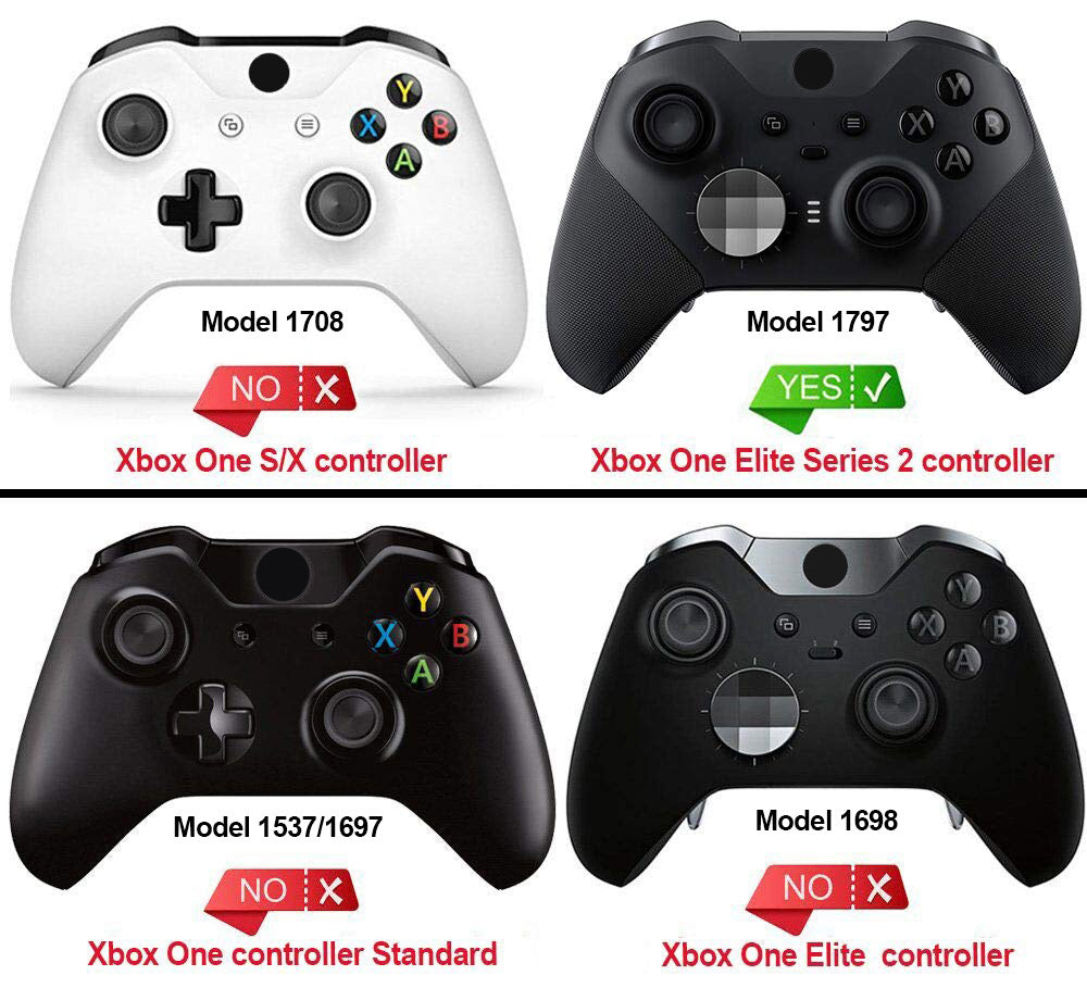 eXtremeRate Replacement Front Housing Shell Case with Accent Rings for Xbox One Elite Series 2 & Elite 2 Core Controller (Model 1797) - Damascuscamo