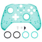 eXtremeRate Replacement Front Housing Shell Case with Accent Rings for Xbox One Elite Series 2 & Elite 2 Core Controller (Model 1797) - Emerald Green