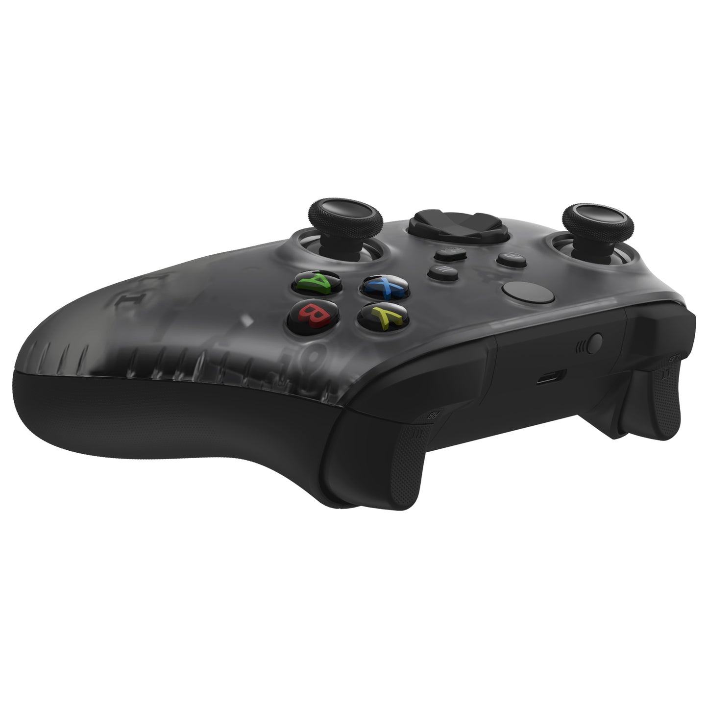 eXtremeRate Replacement Front Housing Shell for Xbox Series X & S Controller - Clear Black