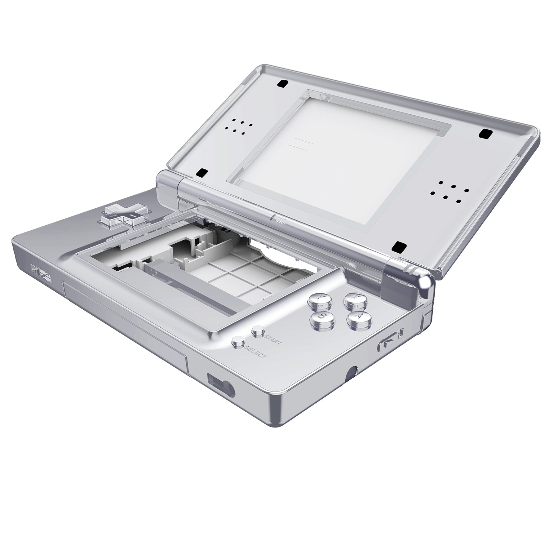 eXtremeRate Chrome Silver Replacement Full Housing Shell for Nintendo ...