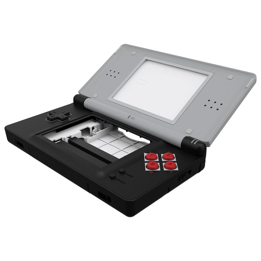 eXtremeRate Replacement Full Housing Shell & Buttons with Screen Lens for Nintendo DS Lite NDSL - Classic NES Style eXtremeRate