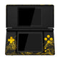 eXtremeRate Replacement Full Housing Shell & Buttons with Screen Lens for Nintendo DS Lite NDSL - The Great GOLDEN Wave Off Kanagawa - Black