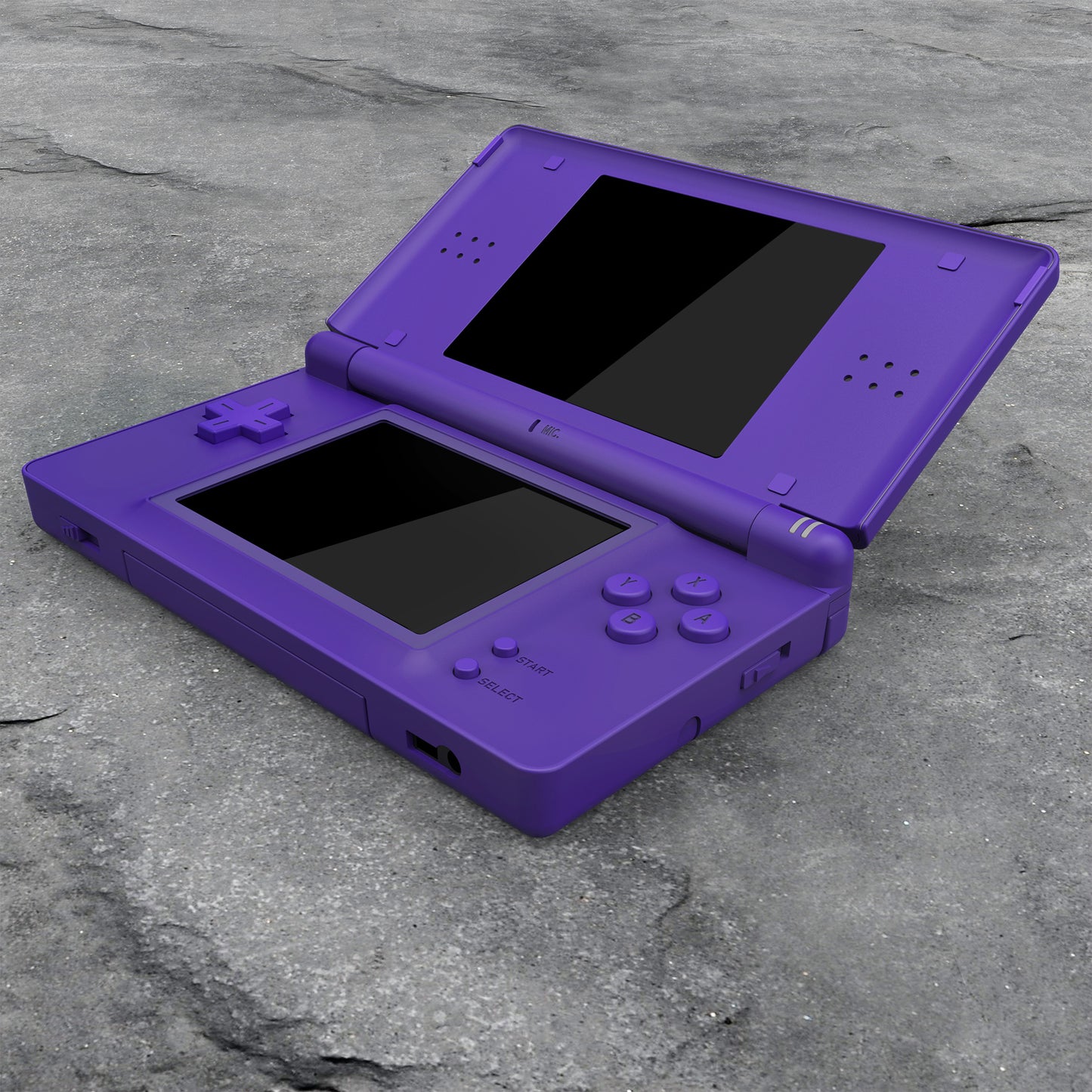 eXtremeRate Replacement Full Housing Shell & Buttons with Screen Lens for Nintendo DS Lite NDSL - Purple