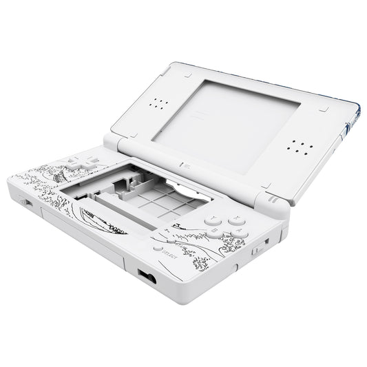 eXtremeRate Replacement Full Housing Shell & Buttons with Screen Lens for Nintendo DS Lite NDSL - The Great Wave eXtremeRate