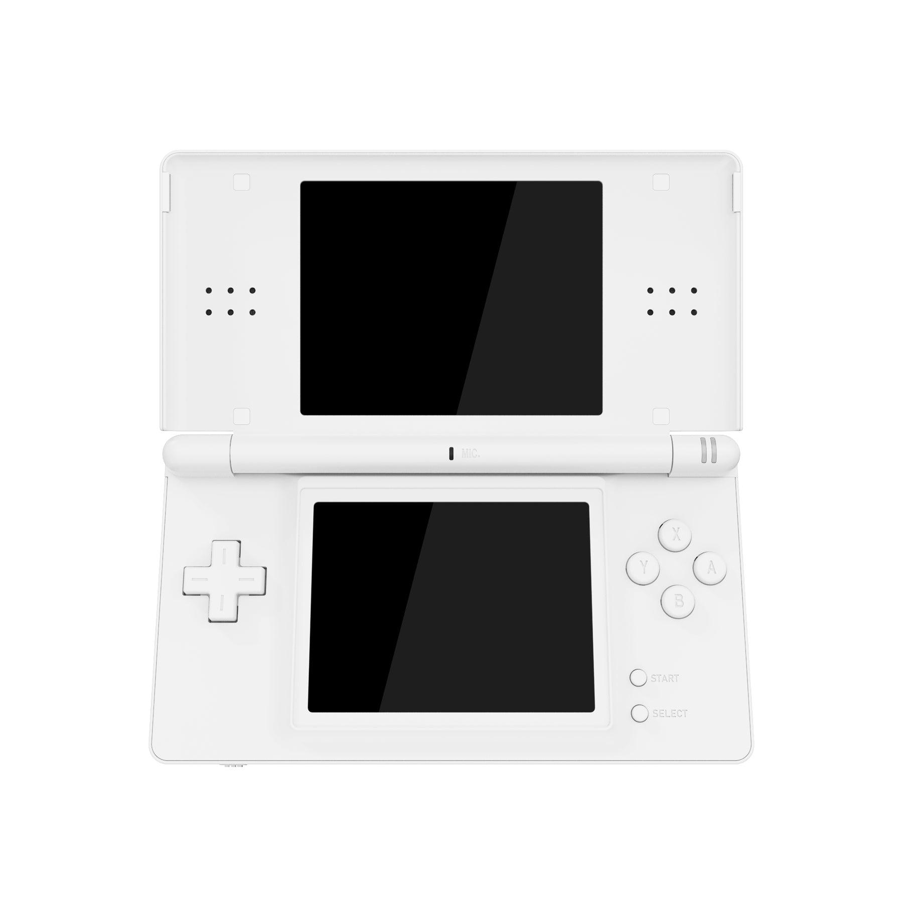 eXtremeRate Replacement Full Housing Shell & Buttons with Screen Lens for  Nintendo DS Lite NDSL - White