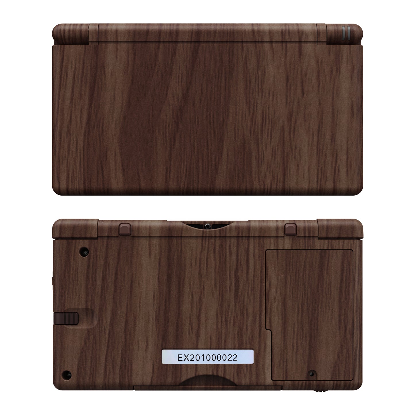 eXtremeRate Replacement Full Housing Shell & Buttons with Screen Lens for Nintendo DS Lite NDSL - Wood Grain eXtremeRate