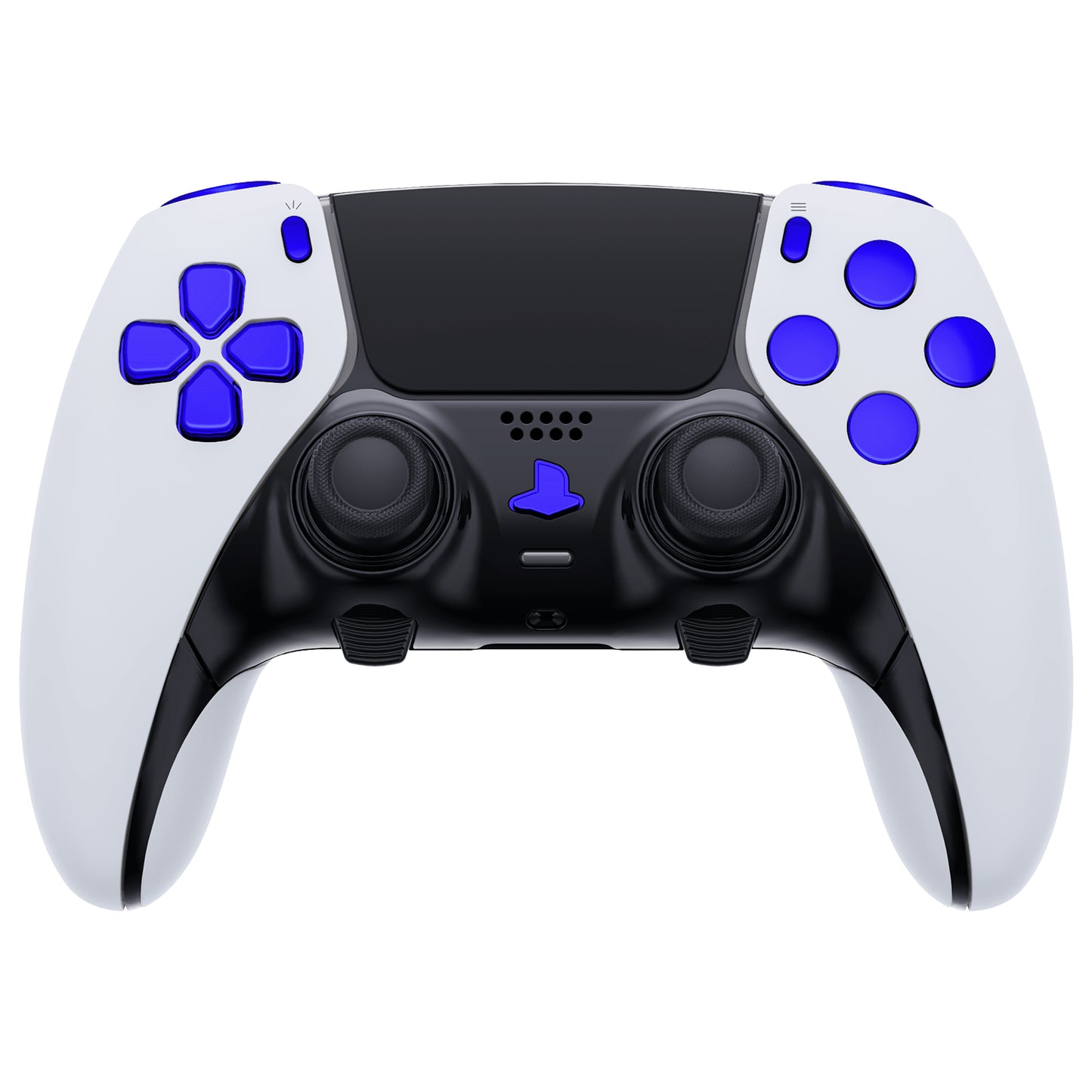 eXtremeRate Replacement Full Set Buttons Compatible with PS5 Edge Controller - Chrome Blue