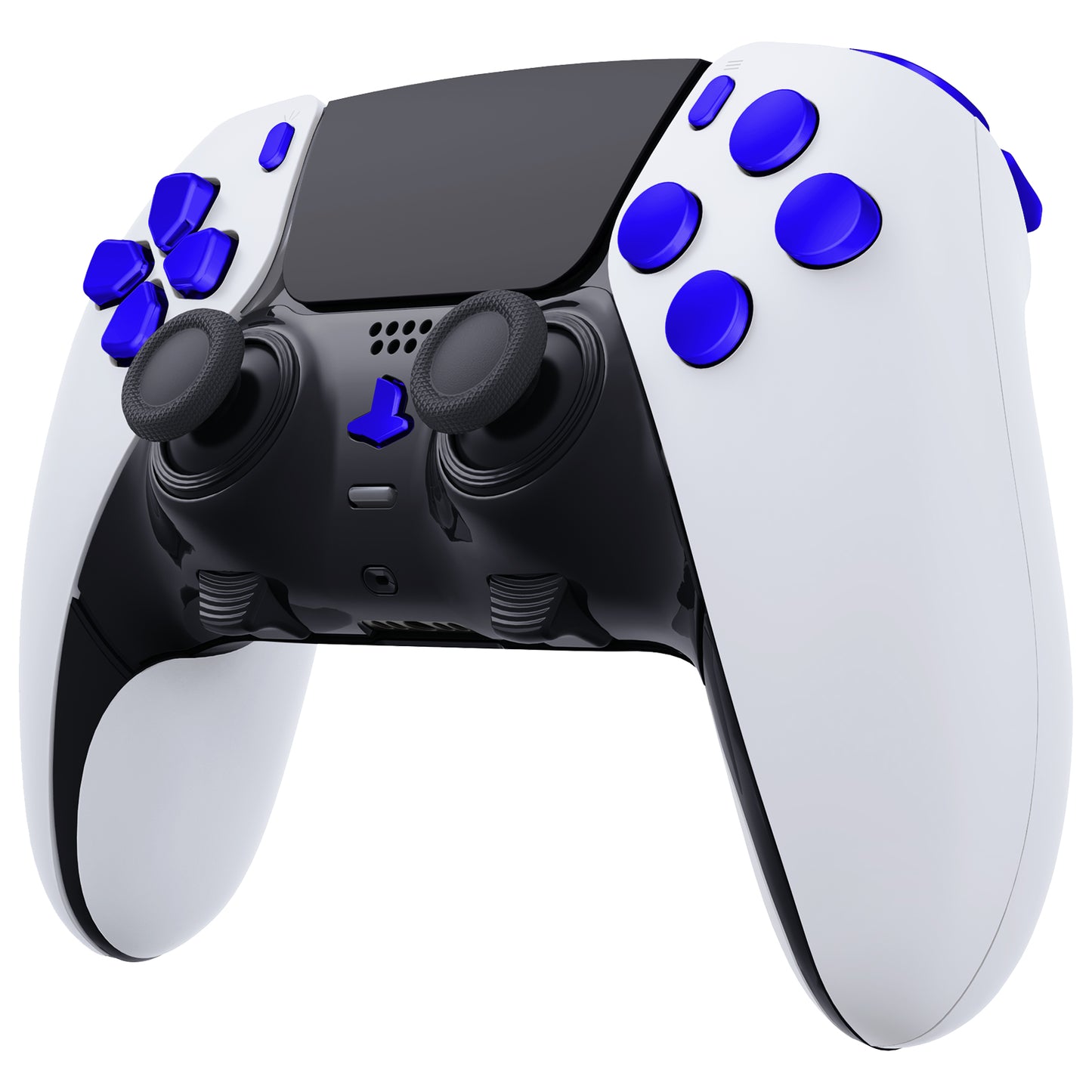 eXtremeRate Replacement Full Set Buttons Compatible with PS5 Edge Controller - Chrome Blue