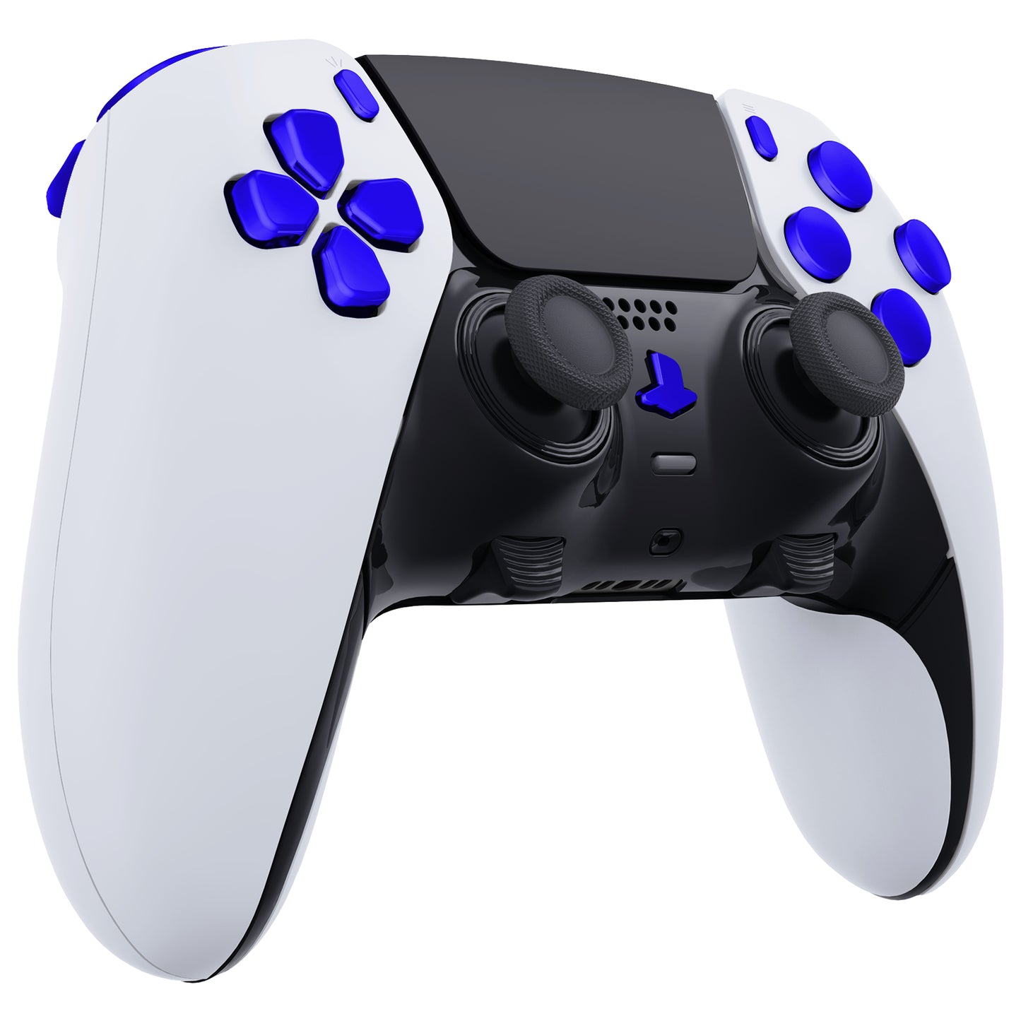 eXtremeRate Replacement Full Set Buttons Compatible with PS5 Edge Controller - Chrome Blue