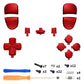 eXtremeRate Replacement Full Set Buttons Compatible with PS5 Edge Controller - Chrome Red