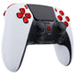 eXtremeRate Replacement Full Set Buttons Compatible with PS5 Edge Controller - Chrome Red