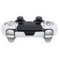 eXtremeRate Replacement Full Set Buttons Compatible with PS5 Edge Controller - Chrome Silver