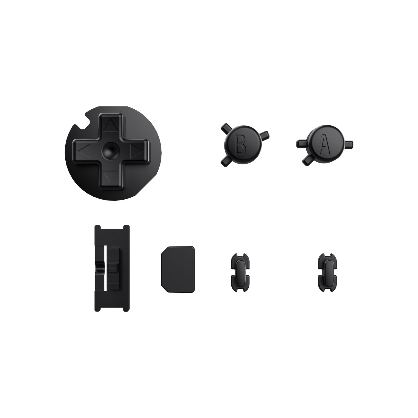 eXtremeRate Replacement Full Set Buttons for Gameboy Color GBC - Black