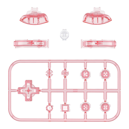 eXtremeRate Replacement Full Set Buttons for NS Switch Lite - Cherry Pink