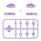 eXtremeRate Replacement Full Set Buttons for NS Switch Lite - Clear Atomic Purple