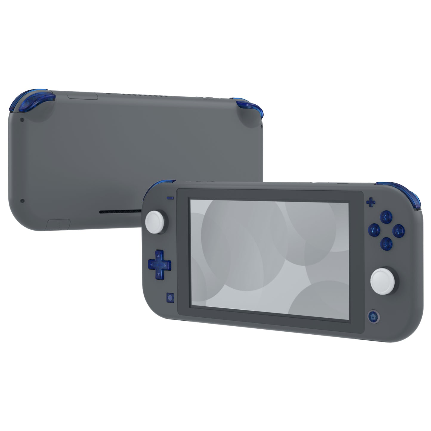 eXtremeRate Replacement Full Set Buttons for NS Switch Lite - Clear Blue