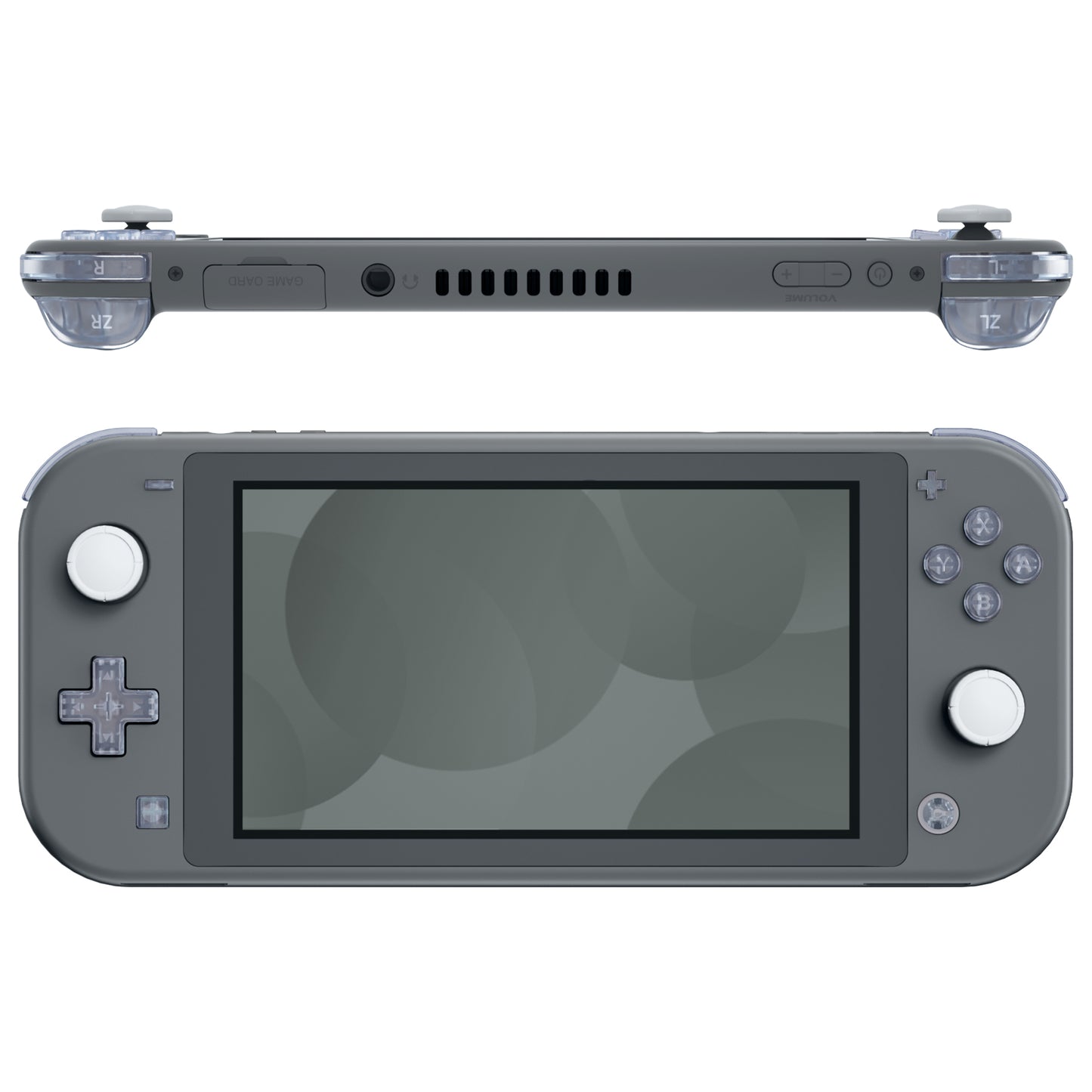 eXtremeRate Replacement Full Set Buttons for NS Switch Lite - Clear Glacier Blue eXtremeRate