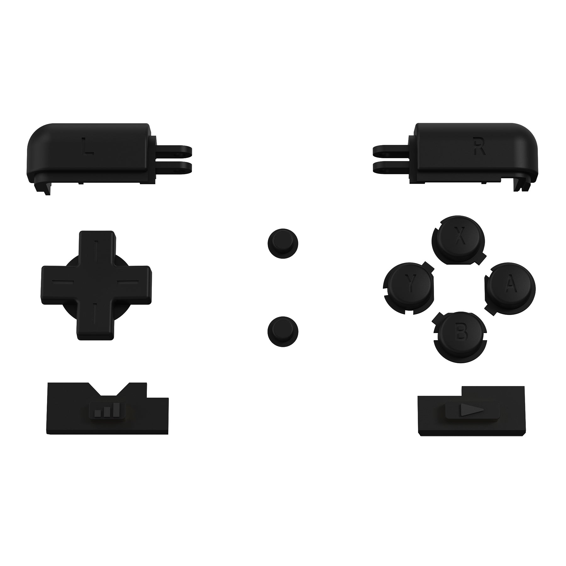 eXtremeRate Replacement Full Set Buttons for Nintendo DS Lite NDSL - Black