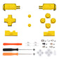 eXtremeRate Replacement Full Set Buttons for Nintendo DS Lite NDSL - Chrome Gold eXtremeRate