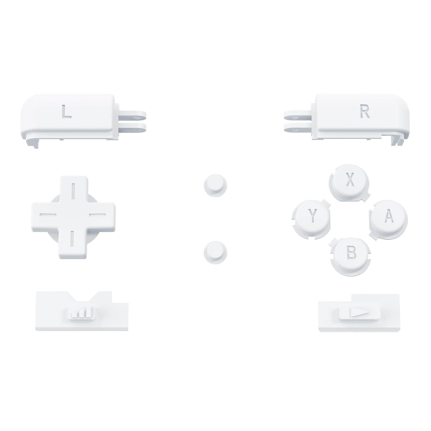 eXtremeRate Replacement Full Set Buttons for Nintendo DS Lite NDSL - White