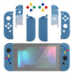 eXtremeRate Replacement Full Set Shell Case with Buttons for Joycon of NS Switch - Airforce Blue