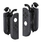 eXtremeRate Replacement Full Set Shell Case with Buttons for Joycon of NS Switch - Black Silver Carbon Fiber