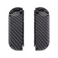 eXtremeRate Replacement Full Set Shell Case with Buttons for Joycon of NS Switch - Black Silver Carbon Fiber