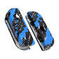 eXtremeRate Replacement Full Set Shell Case with Buttons for Joycon of NS Switch - Blue Coating Splash Patterned