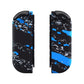 eXtremeRate Replacement Full Set Shell Case with Buttons for Joycon of NS Switch - Blue Coating Splash Patterned