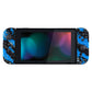 eXtremeRate Replacement Full Set Shell Case with Buttons for Joycon of NS Switch - Blue Coating Splash Patterned