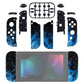 eXtremeRate Replacement Full Set Shell Case with Buttons for Joycon of NS Switch - Blue Flame