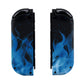 eXtremeRate Replacement Full Set Shell Case with Buttons for Joycon of NS Switch - Blue Flame