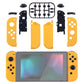 eXtremeRate Replacement Full Set Shell Case with Buttons for Joycon of NS Switch - Caution Yellow