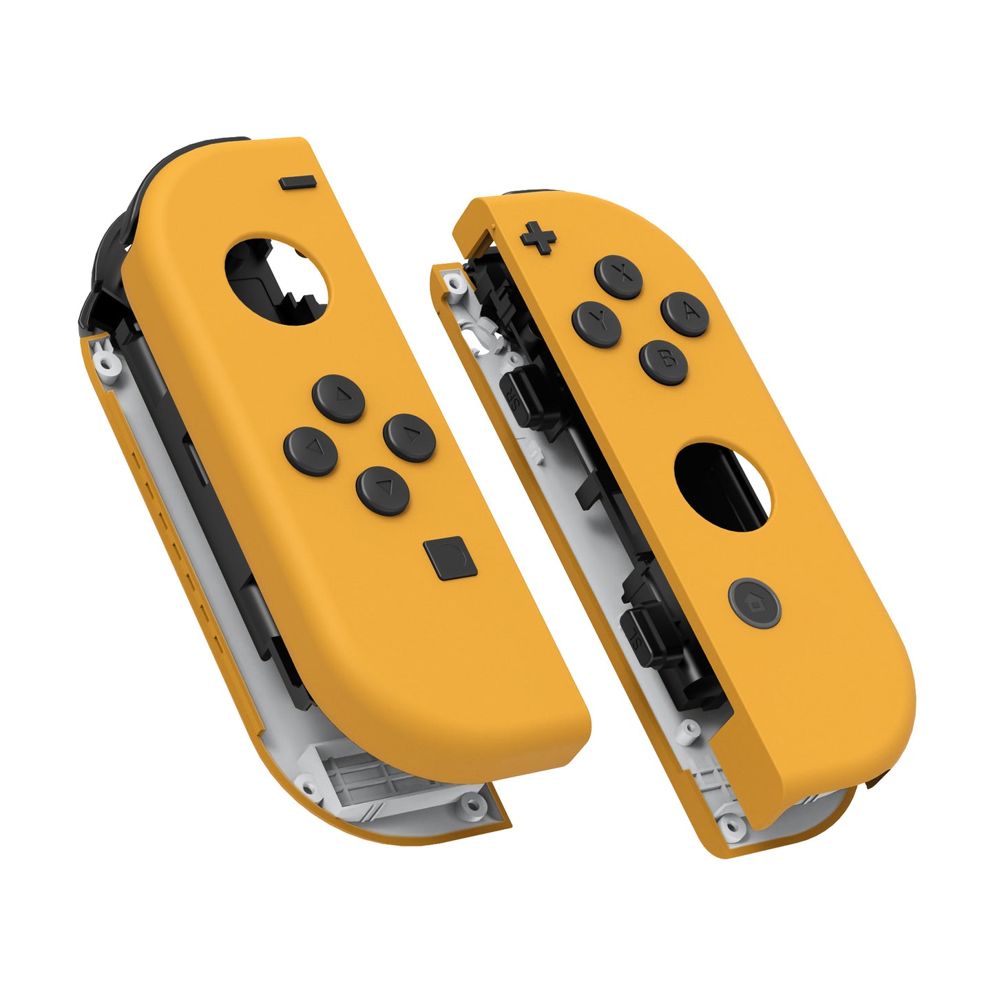 eXtremeRate Replacement Full Set Shell Case with Buttons for Joycon of NS Switch - Caution Yellow