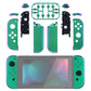 eXtremeRate Replacement Full Set Shell Case with Buttons for Joycon of NS Switch - Chameleon Green Purple