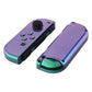 eXtremeRate Replacement Full Set Shell Case with Buttons for Joycon of NS Switch - Chameleon Green Purple