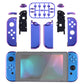 eXtremeRate Replacement Full Set Shell Case with Buttons for Joycon of NS Switch - Chameleon Purple Blue