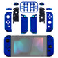 eXtremeRate Replacement Full Set Shell Case with Buttons for Joycon of NS Switch - Chrome Blue