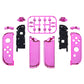 eXtremeRate Replacement Full Set Shell Case with Buttons for Joycon of NS Switch - Chrome Pink Glossy